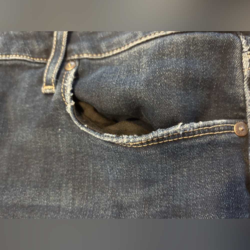 Joes 31 12  skinny dark Blue Denim Jeans cropped - Picture 4 of 9